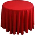 Rund duk - 160 cm - Röd - Maskintvättbar - Slitstark polyester