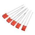 Miniatyrbillede 1 af 5: 2x3x4mm x LED-lyspære, 150 stk. Rektangulær lysdiode til elektronisk komponentindikator, rød