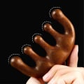 Miniatyrbild 9 av 11: Sandalwood Massage Comb Head Meridian Massage Comb Scalp Scrapin