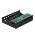 Miniatyrbild 6 av 11: 8-fack batteriladdare med LCD-display Intelligent för AA/AAA NiCd NiMh uppladdningsbara batterier Laddning aa aaa laddare 0.14