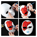 Pikkukuva 2 / 5: 30 kpl Paper Mache -naamioita 2 koossa - Luo taiteellisia käsityöprojekteja seinäkoristeista teatteriin