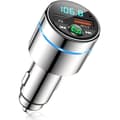 Bluetooth 5.3 FM-lähetin, kokometallinen Bluetooth-autolaturi, PD30W Type-C -pikalaturi