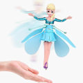 Miniatyrbillede 1 af 5: Legetøjs Induktionsflyvende Helikopter Speed Drone Legetøj BLÅ COD KK5555-God Induction Ice Princess