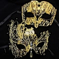 Miniatyrbild 2 av 5: Svart Silver Guld Metall Filigran Laser Skuren Par Venetian Mask Bröllop Boll Mask Halloween Maskerad Kostym Masker Set Black Red Diamond