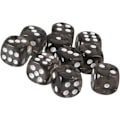 Pikkukuva 2 / 3: 10 kpl noppaa (musta) monitahoinen D6 noppa 16 mm setti DN:lle