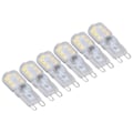 Miniatyrbillede 4 af 8: G9 pære Justerbar øjenbeskyttelse Energibesparende 14 LED'er 3W pære til lysekrone bordlampe 6 stk naturligt lys 220V