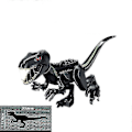Miniatyrbillede 1 af 5: 1 stk Jurassic Stor Dinosaur Byggeklodser T-rex Quetzalcoatlus Baryonyx Actionfigurer Legetøj til Børn Gaver Indoraptor