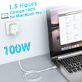 Miniatyrbillede 5 af 5: 1M USB-C-opladningskabel til iPhone/Samsung (USB-C til USB-C)