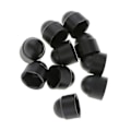 Pikkukuva 1 / 5: 22x10kpl M6 Musta Kupoli Pultti Mutteri Suojahatut Kansi Kuusikulmio Ruuvit M6x10mm