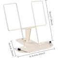 Miniatyrbillede 5 af 5: Bogstand til læsning, bogstøtte kogebogsstand (beige)