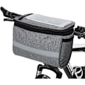 Miniatyrbillede 1 af 7: Cykelstyr taske vandtæt MTB cykel front taske multifunktionel cykling front top tube opbevaringstaske Grey