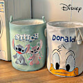 Miniatyrbild 3 av 5: Disney Stitch & Winnie The Pooh Vikbar Tvätthållare - Söt Cartoon Smutskläder Förvaringkorg För Hemmet Orange Smiling Tigger