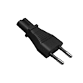 Miniatyrbild 5 av 5: EU 2-polig till IEC320 C5/C7 Adapter, 2-polig Laptop Strömadapter Konverterare EU4.0MM TO C7