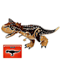 Miniatyrbillede 1 af 5: 1 stk Jurassic Stor Dinosaur Byggeklodser T-rex Quetzalcoatlus Baryonyx Actionfigurer Legetøj til Børn Gaver Carnotaurus brown