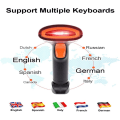 Miniatyrbilde 4 av 7: Strekkodeskanner med kabel 1D-leser H3CB Bluetooth CCD