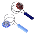 Miniatyrbillede 2 af 5: Magnetisk Gyro Hjul Magisk Spindende LED Farverig Lys Gyro YoYo Legetøj Børnegaver Blue