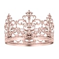 Miniatyrbillede 1 af 5: Kagepynt i realistisk metal kroneform - kongelig tema til babyshower-dekoration L Rose Gold