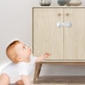 Pikkukuva 4 / 6: 10 kappaletta kaapin lukkoja lapsille, lapsilukot keittiön kaappeihin, helppo asentaa vauva  Sopii kaappeihin