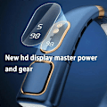 Miniatyrbild 4 av 5: Drivna Handfläktar Hängande Halsfläkt Digital Display Power ventilador Bladlös Halsbandsfläkt Bärbar Sommar Luftkylare USB Uppladdningsbar