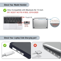 Miniatyrbilde 2 av 7: Etui kompatibel med Macbook Air 13 tommer M1 A2337 A2179 A1932, utgitt i 2021-2018 Frosted Black