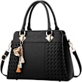 Pikkukuva 1 / 6: Naisten käsilaukut Olkalaukku Crossbody Messenger Bag Tote Satchel Lady PU Nahkalaukku BIack