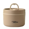 Miniatyrbilde 1 av 5: 440/600ml Termisk Isolert Matboks Mat Suppe Beholder Student Voksen Bærbar brown 600ml Microwave models