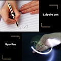Miniatyrbild 2 av 5: LED-snurrande kulspetspenna Fidget Spinner Hand Top Ljus EDC Stressavlastande Leksaker imitation gold