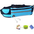 Pikkukuva 1 / 9: Juokseva vyölaukku Fanny Pack Vedenpitävä Flip-vyö Säädettävä Kuntoiluvöiden vyölaukku, joka sopii miehille ja naisille ulkoilmaan, kuntosalille, urheiluun ja matkustamiseen Blue