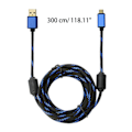 Pikkukuva 8 / 8: 3 metrin Micro USB -laturikaapeli, erittäin pitkä, latauskaapeli pelaamiseen, Xbox One -ohjaimen virtalaturiin