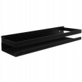 Miniatyrbilde 1 av 8: Veggmontert hylle - Sort metall Sort - 40cm
