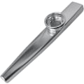 Miniatyrbilde 1 av 5: Kazoo-instrument i sølvfarget aluminiumlegering med 3 membraner - perfekt tilbehør for fester