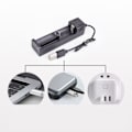 Miniatyrbillede 4 af 8: Ny USB li-ion batterioplader 3.7V til 1pc 18650 16340 14500 26650 Lithiumbatterioplader Genopladelig 500mA