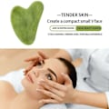 Pikkukuva 10 / 10: 2 kpl Jade Gua Sha -levyä GuaSha -kaavintahierontaväline kasvoille