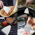 Miniatyrbillede 6 af 6: 2 stk. Griddle Scraper Sæt, Griddle Scraper, Til Madservice/Madlavning/Rengøring, Bbq Indendørs & Udendørs, Tåler Opvaskemaskine