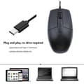 Miniatyrbillede 2 af 5: USB Type C Kablet Mus til Bærbare Computere, Mobiler og Tablets 3 Knaps Ergonomisk Gaming Mus