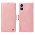 För Sony Xperia 5 V Läder Telefonfodral Vikbart Ställ Plånboksfodral Pink