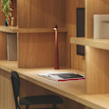 Miniatyrbillede 3 af 5: Elegant Slim Konisk Stem Bordlampe Bærbar & Dæmpbar Led Skulpturlys Dec Black