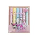 e Sanrio Highlighter 6-pack med högkvalitativa färgade pennor