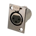 Pikkukuva 1 / 5: 2 kpl Plug Outlet XLR Naarasliitin Paneeliasennus XLR 3-nastainen Naarasliitin Pistorasia 3-nastainen XLR-liitin Paneeliasennusliitin