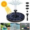 1.4W Solar Trädgårdsfontän – 150L/h Flödeshastighet – 55cm Höjd – 4 Munstycken Ingår – ABS Material – Automatisk Drift i Solljus