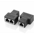 RJ45 Splitter-kontaktadapter 2-pack