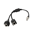 Miniatyrbillede 1 af 5: RJ45 Ethernet Splitter Adapter Kabel 1 til 2 Port Adapterledning LAN Ethernet