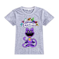 Miniatyrbild 2 av 3: Leende Critters T-shirt för barn Sommar Bomullstopp Tee (grå) (120 cm lång)
