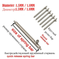 Miniatyrbillede 6 af 8: 10 stk./parti Ur Single Switch fjederstænger 16mm1.5mm Diameter
