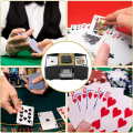 Miniatyrbillede 5 af 5: Automatisk kortshuffler, elektronisk kasino pokerspil, batte