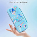 Miniatyrbild 5 av 5: Sött Fodral för Nintendo Switch Oled, Kawaii Hårt Skal Portabelt Resefodral med 12 Spelkortsfack, Inre Skydd (blå) black 45cm