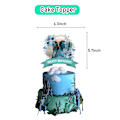 Miniatyrbilde 3 av 5: Avatar 2-tema bursdagsfestdekorasjoner Avatar 2 Pull Tab Cake Insert Ballonger Spiralhengere Fest