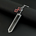 Miniatyrbillede 3 af 5: Berserk Anime Nøglering Guts Sværd Smykkesæt Nøglering Nøgleringe Nøgleringe til Mænd Kvinder Tilbehør Nøglering Vedhæng black keychain