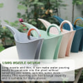 Miniatyrbillede 5 af 5: Lang håndteret vandkande 2 liter volumen planter blomster vanding værktøjer vandkande moderne stil mini plastik sprinkler holdbar vandflaske