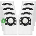 8-pack KFI 357 dammsugarpåsar kompatibla med Kärcher WD 2 Plus, WD 3, WD 3 Battery, KWD 1, KWD